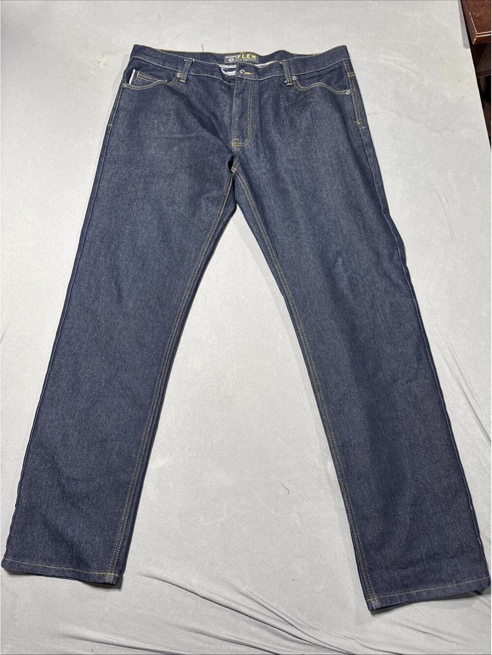 Southpole Selvedge Jeans Mens Size 38x34 Blue Straight Leg Flex Denim Pants